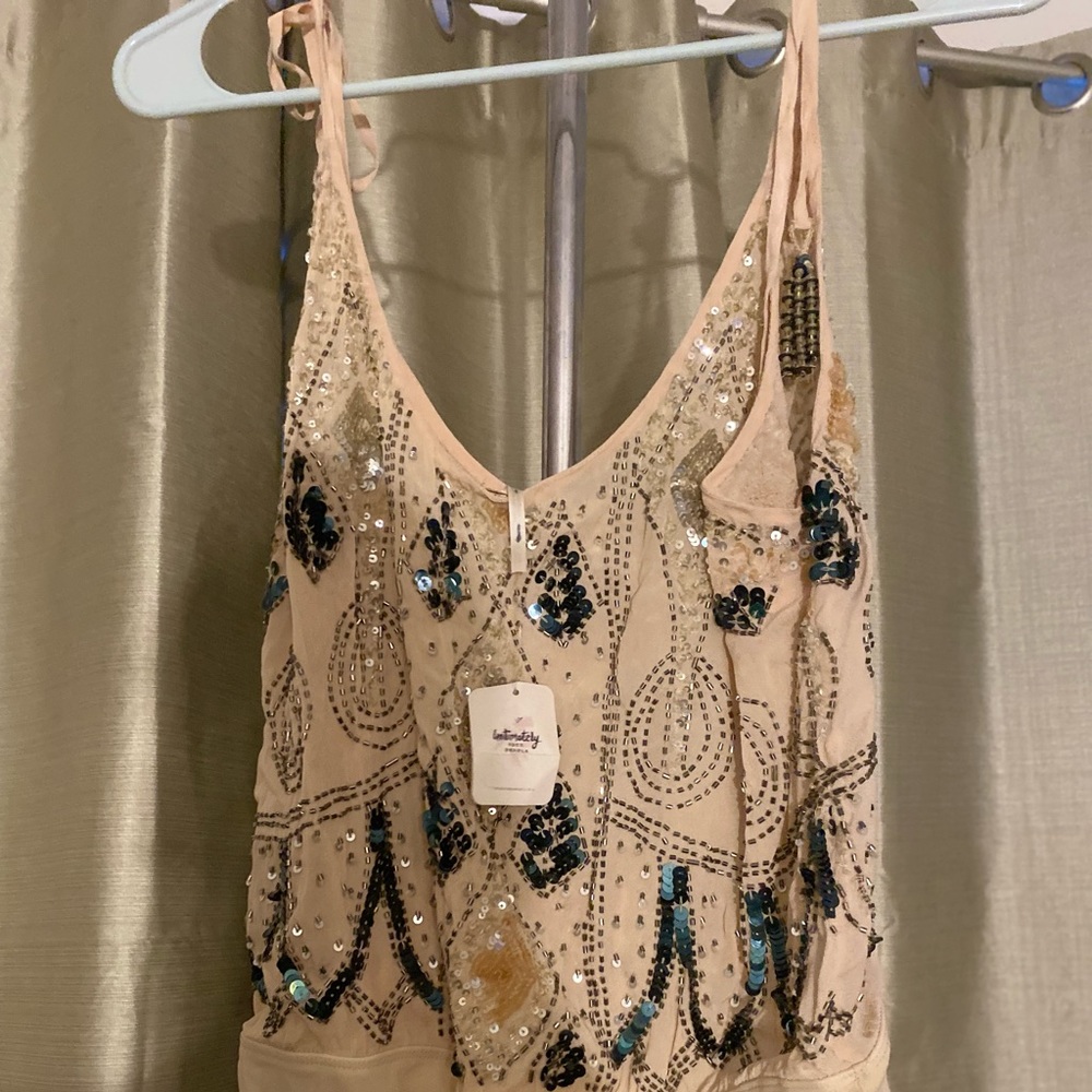 XL Free People jeweled tank NWT